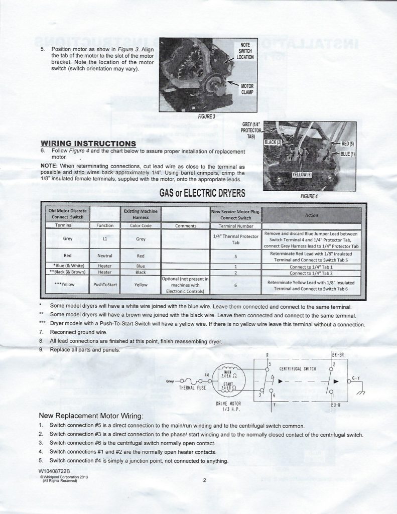 Maytag dryer motor replacement